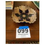 Northwood Cobalt Blue Carnival Plate