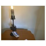 Cast Iron Candle Shaped Lamp