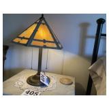 Slag Glass Lamp