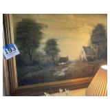 Oil on Cnvas Painting of Farm