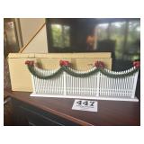 Byers Choice Carolers White picket fence with