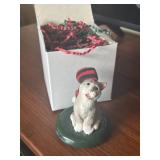 Byers Choice Carolers Cat in Christmas stocking