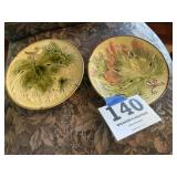 Pr. German Majolica Plates