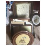 Miscellaneous frames, photographs, shadowboxes