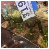 Group of Green Goblets