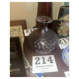 Purple hobnail vase