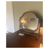 Dresser top adjustable mirror