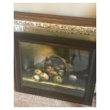 Framed fruit prints