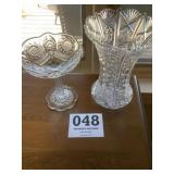 2 pc. Pattern Glass