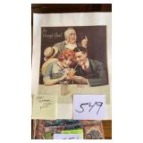 3 Norman Rockwell 1950s Orange crush prints