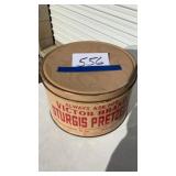 Victor Brand Sturgis pretzels tin