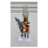 Dutch boy and girl windmill lantern
