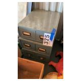 Vintage library card file cabinets