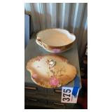 Floral serving bowl/