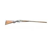 J. Davis 12 gauge side-by-side shotgun.
