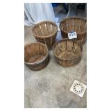Wooden baskets