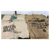 Advertising burlap bags
