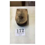 Wooden pulley
