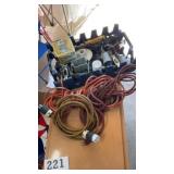 Extension cord and electrical box lot