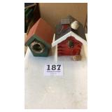 Two bird houses