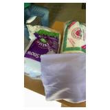 Cotton batting and lavender material