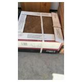 1 box 12" ceramic brown tile. 18 pcs