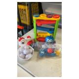 Baby ball game and egg toy