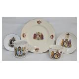 (5 Pcs) 1953 Queen Elizabeth Coronation China