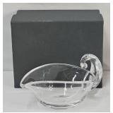 Steuben Crystal Gravy Boat w/OB