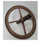 Antique 19' Dia. Wheelbarrow Wheel