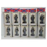(10) Die Cat CSA Cavalryman Toy Soldiers (MIB's)