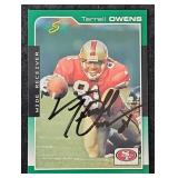 2000S Terrell Owens Autographed Football Card