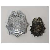 (2) Vintage Police Badges incl. Railroad
