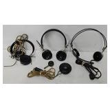 Antique Radio Operators Headsets & Microphone