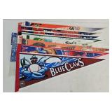(8) 1990's-2000's Asst Sports Felt Pennants