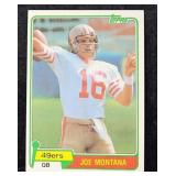 1981 Topps Joe Montana Rookie Football Card