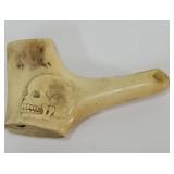 Antique Mini Carved Bone Tobacco Pipe