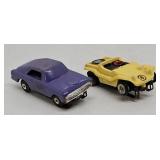 (2) Aurora T-Jet HO Slot Cars
