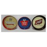 Valley Forge Schlitz and Schmidt's Beer Trays