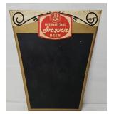 c1950's Iroquois Ale & Beer Menu Board Sign