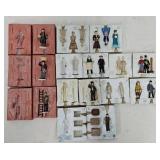 (13) c1980's Die Cast Toy Civilian Figures w/Molds