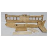 Near Completely Built Balsa Wood R/C Model Plane