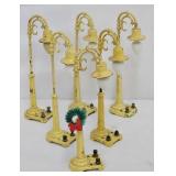 (6) Pre-War Lionel #58 Gooseneck Lamp Posts