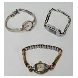 (3) Antique Ladies Wrist Watches (working)