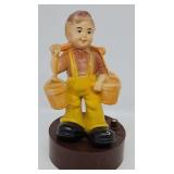Figural Transistor Radio - Boy Carrying Water