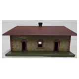 Train - c1920 Gebruder Bing Tinplate Train Station