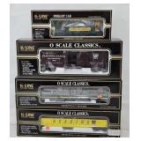 (3) K-Line O-Gauge Freight Cars & Caboose (MIB)