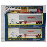 (2) K-Line O-Gauge Worldwide Intermodal Haulers