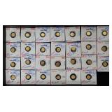 (30) California Gold Tokens