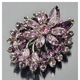 Vintage Rhinestone Brooch (signed Sherman)
